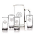 Aristocrat Water Pitcher & 4 Hiball Glasses